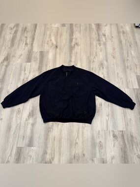 Vintage Eagles‎ Ridge 19th Hole Golf Pullover Jacket XL Navy Windbreaker